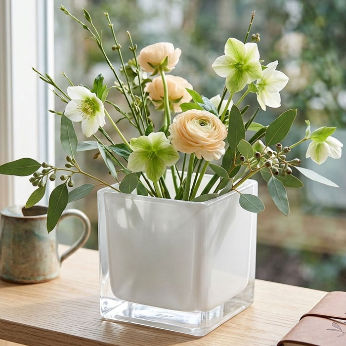 Florero de vidrio 14 cm